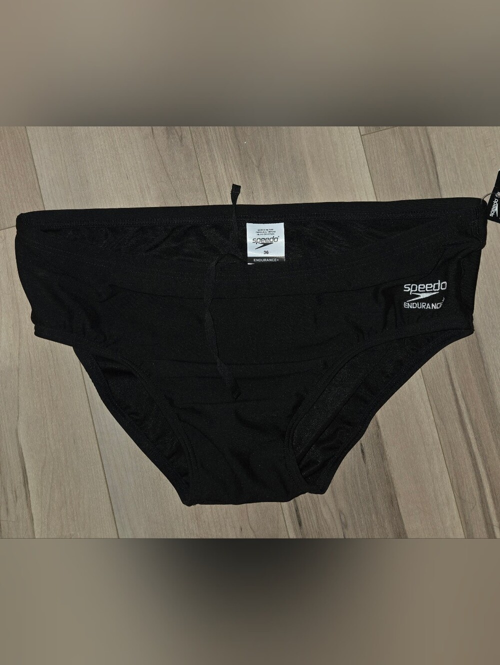 Speedo Black Men's Swim Brief - Endurance+ Fabric